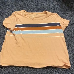 pacsun tan stripped shirts